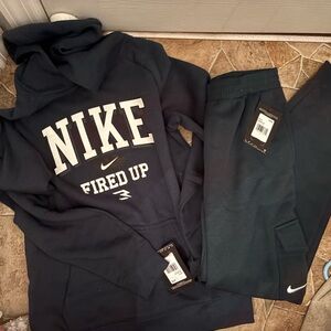 Nike Boys Fired Up Navy Hoodie